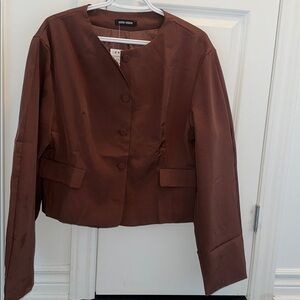 NWT Women's Brown Suit Jacket
